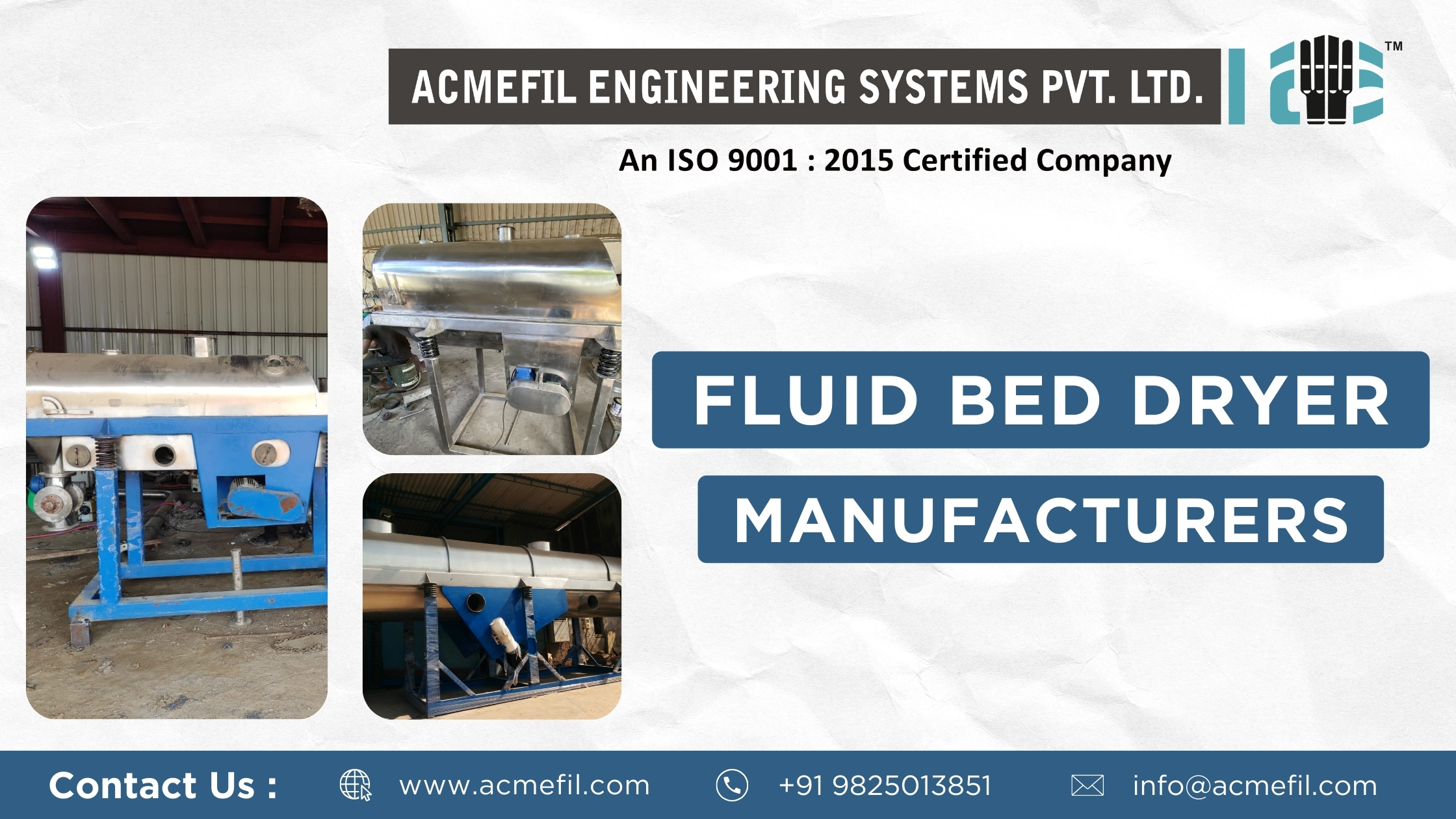 Fluid Bed Dryer Manufacturers