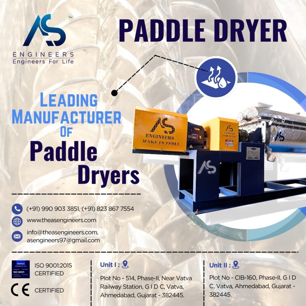 paddle sludge dryer manufacturer